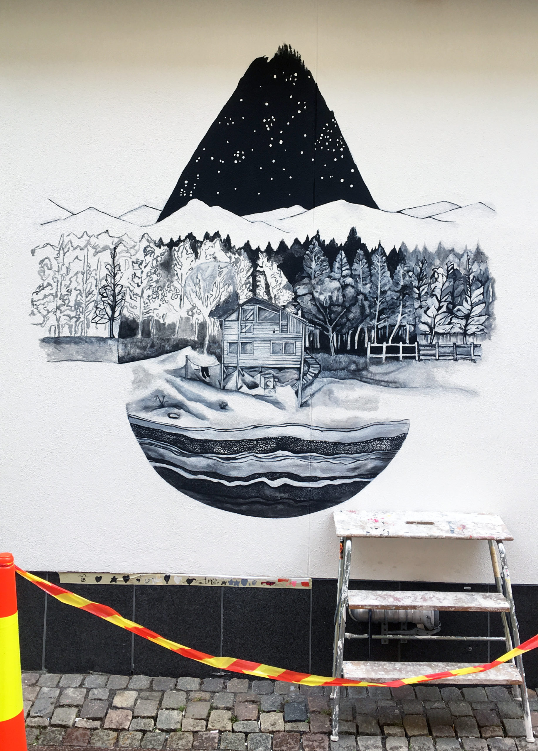 Magasinsgatans nyaste muralmålning utmanar gränser