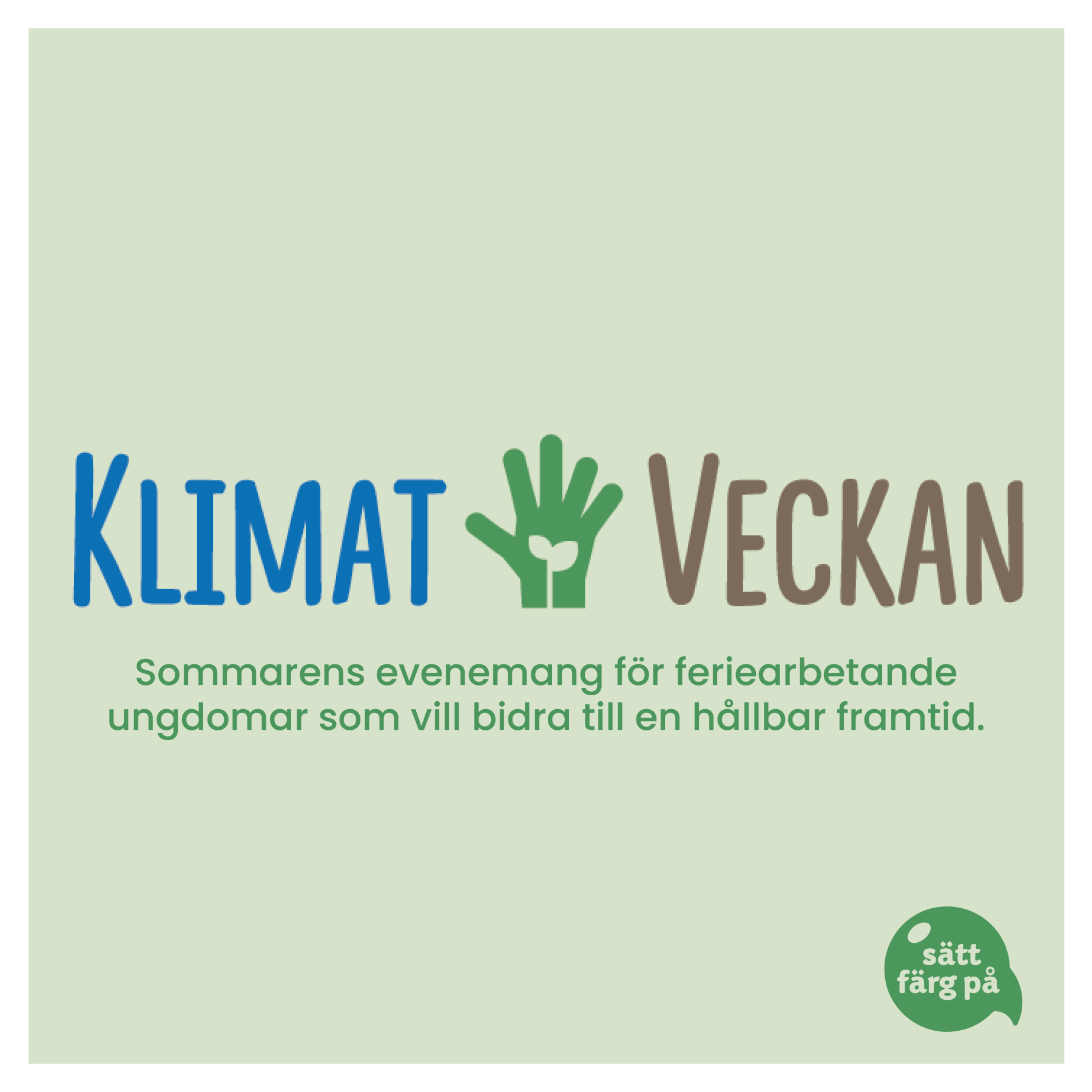 Klimatveckan-Sätt färg på Göteborg