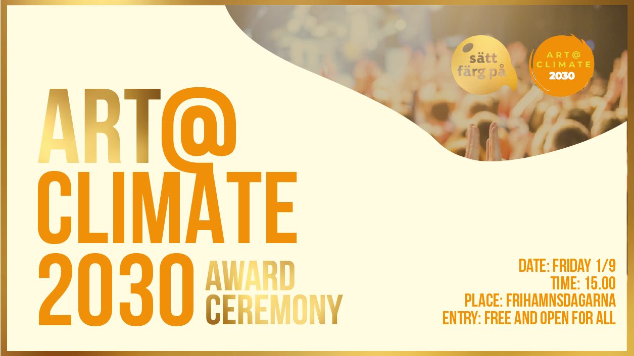 Kom och fira konstens kraft och vinnarna av Art@Climate 2030